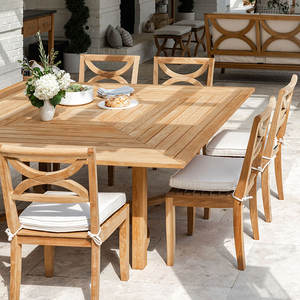 เก้าอี้พักผ่อนกลางแจ้งดีไซน์ทันสมัย ทำจากไม้สักแท้ แข็งแรง ทนทานต่อสภาพอากาศ เป็นมิตรกับสิ่งแวดล้อม เหมาะสำหรับโรงแรมและพื้นที่เชิงพาณิชย์ - Product Image 3