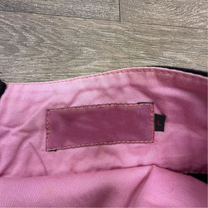 Wholesale Gothic Pleated Mini Skirt Women’s Punk Rock Black and Pink Contrast Panel Short Skirt with <b>Hook</b> and Eye Grommet - Product Image 3