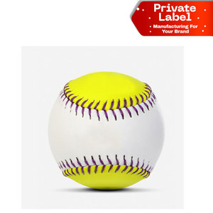 Durable Synthetic Leather Baseball Flat Seam Pitching Machine <b>Ball</b> Cork and Rubber Center Baseball High Elasticity League Game - Product Image 1