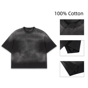 New Summer Custom Logo <b>Ringer</b> Acid Washed Vintage Plain Men Fitness Training Sports Breathable Gym 100% Cotton <b>T</b> <b>Shirt</b> For Men - Product Image 5