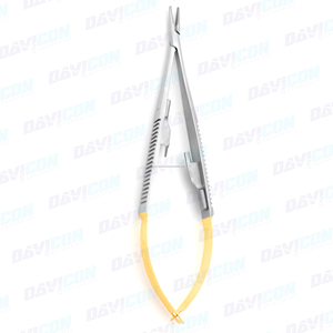 Portaagujas T.C. Castroviejo Recto Dentado 9MM con Mecanismo de Retención 5.1/2 pulg. |   Portaagujas de DAVICON ENTERPRISES - Product Image 3