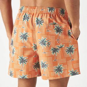 Shorts de bain pour homme personnalisés, de haute qualité, séchage rapide, taille élastique avec cordon de serrage, 100% polyester - Product Image 5