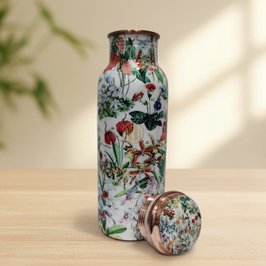 Bouteille d'eau en cuivre pur de 750 ml |   Bouteille d'eau sans BPA, étanche, légère, à boire directement, impression personnalisée pour la vente en gros - Product Image 6