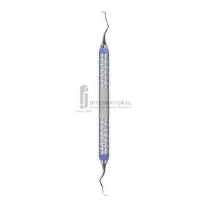 F.J.INTERNATIONAL FJI-9981 คีร์เร็ตแบบยาว 3/4 นิ้ว สำหรับฟันกรามหลัง ด้ามจับสองด้าน ออกแบบตามหลักสรีรศาสตร์ สำหรับงานทันตกรรม - Product Image 3