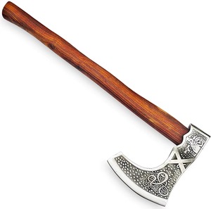 Custom D2 Steel Tomahawk High-Strength Outdoor Camping Hatchet <b>Wood</b> Handle Leather Sheath Industrial Damascus Steel <b>Axe</b> Head DIY - Product Image 3