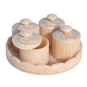 Elegant Resin Jar <b>Set</b> Stackable Eco-Friendly Handcrafted Classic Design Tableware for Kitchen Use Business Gifts By UO INDIA - Product Image 5