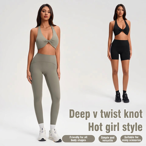 <span class=keywords><strong>Reggiseno</strong></span> sportivo da donna con scollo a V profondo, allacciatura all'americana, <span class=keywords><strong>schiena</strong></span> <span class=keywords><strong>scoperta</strong></span>, supporto elevato, imbottito, traspirante, in nylon ed elastan, <span class=keywords><strong>per</strong></span> yoga, allenamento, fitness e palestra - Product Image 4