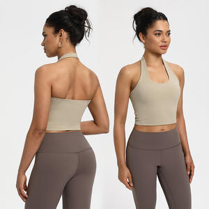 Vêtements de fitness pour femmes, hauts de yoga sans couture, couleurs unies, manches longues, crop tops de sport, ensembles de yoga respirants et à séchage rapide - Product Image 4