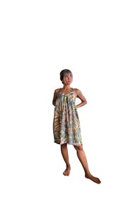 Handmade Bohemian Tie Dye Midi Dress for Women Lightweight Rayon Sleeveless Loose Fit Summer Holiday Dress - Product Image 3