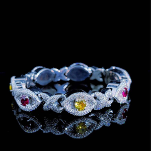Elegant Lab Grown Diamond <b>Bracelet</b> with Premium Moissanite Fine Jewelry for Wedding Party Special Occasion Gift - Product Image 1