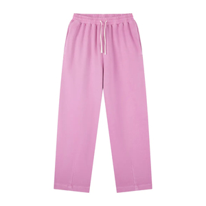 OEM Men Women Sweatpants Loose Fit Elastic Waist Drawstring Straight Leg Casual <b>Pants</b> Custom Logo Wholesale - Product Image 3