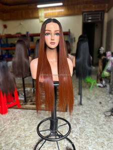 Pelucas marrones rectas de hueso de primera calidad para mujeres negras, cabello humano vietnamita largo, cabello crudo vietnamita de textura suave y natural - Product Image 6