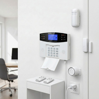 Système d'alarme domestique intelligent sans fil Sudex H9 ABS avec contrôle par application, capteur de mouvement, double réseau WiFi/GSM, écran LCD couleur, 8 zones
