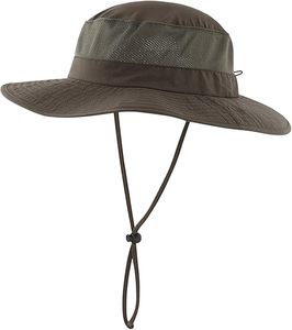 Sombrero para el sol de ala ancha con solapa para el cuello, sombrero de pesca para hombres y mujeres - Product Image 2