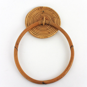 Juego de toallero de baño sostenible de ratán natural, anillo para colgar toallas, buen precio, barra para toallas de baño - Product Image 5