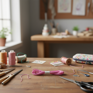 Cordón Trenzado Rosa de 5mmx4M para Manualidades y Costura - Product Image 3