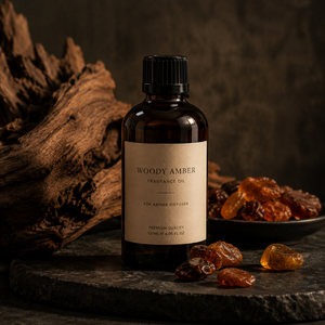 Woody Amber Fragrance Oil Aroma <b>Diffuser</b> Refill Spray <b>Bottle</b> 120 mL Fruity Floral Scent for Home Hotel Office - Product Image 1