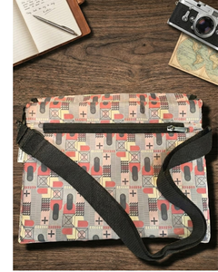 Bolso de Negocios para Portátil de Cuero PU de 14x11 Pulgadas con Cierre, Resistente al Agua, Estampado, Tipo Mensajero, con Logotipo Personalizado, Fabricante OEM - Product Image 3