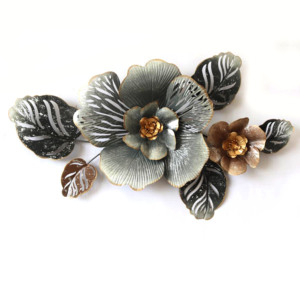Modern Metal <b>Leaf</b> <b>Wall</b> Art Luxury Iron Frame <b>Leaf</b> Hanging Sculpture Decorative 3D Ginkgo Feather <b>Wall</b> Hanging <b>Decor</b> for Home - Product Image 6