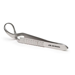 Pince à serviettes Jones en acier inoxydable, modèle Crossaction, 9 cm de long, avec poignée courbée, pour la vente en gros - Apto Enterprises - Product Image 4