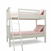 Lits superposés modernes de luxe en pin massif de Nouvelle-Zélande pour enfants, avec barrières de sécurité, échelle de rangement, empilables, fabriqués au Vietnam, marque P.D.T.
