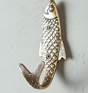 Colgador de pared de latón con diseño de león, pulido y martillado, para interiores - Product Image 2