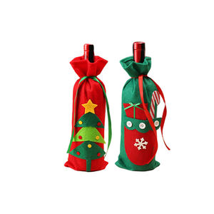 Venta directa de fábrica de bolsas de vino con logotipo personalizado, decoraciones navideñas, bolsas de vino de Navidad y otras bolsas de vino personalizadas. - Product Image 2