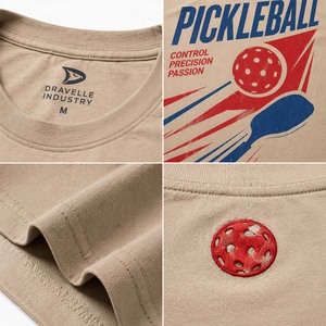 Vêtements de pickleball en coton doux lavé de qualité supérieure |   T-shirt graphique personnalisé vintage à effet craquelé en gros - Product Image 4