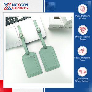 Professionnels dans la vente d'étiquettes de bagages en cuir PU de qualité supérieure, au design attrayant et à la mode, pour les acheteurs en gros authentiques - Product Image 2