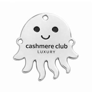 Étiquettes métalliques personnalisées en alliage de zinc pour vêtements, logo 3D en relief, débossé, lavable - Product Image 5