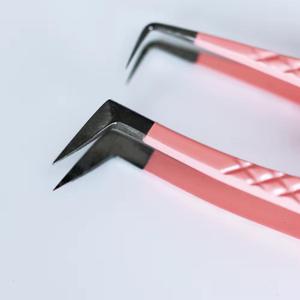 แหนบต่อขนตา Morje Surgical สีชมพู ปลายเรียบ ทำจากสแตนเลสอย่างดี ขนาด 10 มม. ชุดสำหรับต่อขนตา - Product Image 2