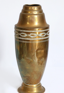 Vase à fleurs de luxe en laiton de style Mid-Century, accessoire décoratif moderne pour table, mariage, Noël, église chrétienne, vase de présentation - Product Image 2