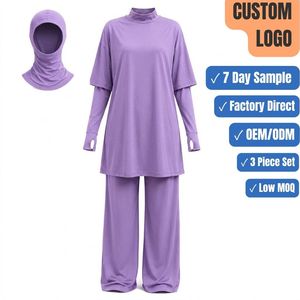 Traje de Baño Musulmán de 3 Piezas, Ligero, Transpirable y Modesto, con Cobertura Total, OEM ODM - Product Image 1