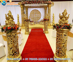 Mandap ชุดแต่งงานสไตล์ดั้งเดิมของอินเดีย,ชุด Mandap สำหรับงานแต่งงานเสาบัวสวยงามสไตล์มาเลเซีย - Product Image 3