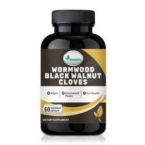 ओएम/ओडी वर्मवुड काले अखरोट के क्लॉव कैप्सूल, साफ करने के लिए काले अखरोट का अर्क, डिटॉक्स, आंतों - Product Image 1