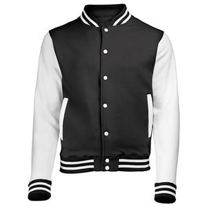 Veste de baseball réversible en molleton de coton avec logo personnalisé, tissu en laine de haute qualité, veste varsity d'hiver - Product Image 5