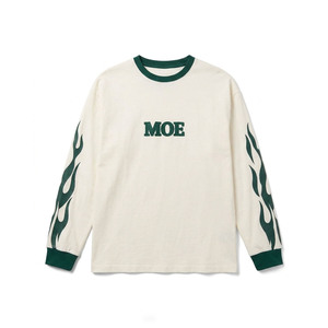 Camiseta de algodón grueso personalizada con bordado OEM, manga larga, paneles en contraste, corte holgado para hombre, ajuste cuadrado, logotipo personalizado ODM - Product Image 2