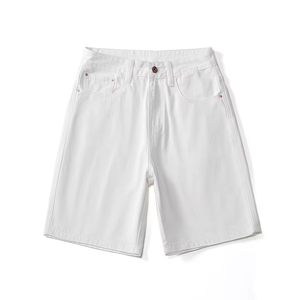 Pantalones Cortos de Pana para Hombre, Estilo Jorts, Largos hasta la Rodilla, Corte Recto, Ajuste Relajado, Shorts de Jean de Verano, Fabricante OEM, 100% Algodón, Color Sólido, Secado Rápido, Estilo Gótico - Product Image 1