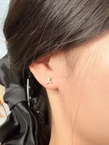 Pendientes de Diamantes Cultivados en Laboratorio con Corte Marquesa en Oro, Oro Rosa, Oro Blanco o Plata VVS VS D E F para Mujer - Product Image 5