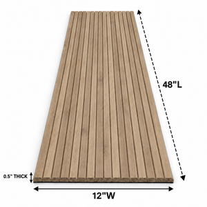 Paneles de Pared de Madera Maciza Minimalistas Modernos con Diseño de Rayas 3D para Decoración Interior de Baños y Almacenes - Product Image 2