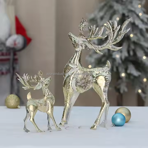 Décorations de Noël modernes en fer suspendues en forme de cerf - Product Image 6