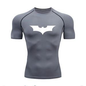 Nouveauté 2026 : T-shirts de compression pour hommes imprimés, respirants et antibactériens en Spandex/Polyester, personnalisables avec logo – Collection Printemps, Vente Flash - Product Image 4