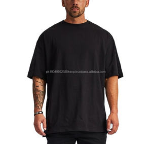 Camiseta Personalizada Lisa de Algodón 100% Oversize con Logo Personalizado Unisex Estilo Urbano de Alto Gramaje - Product Image 1