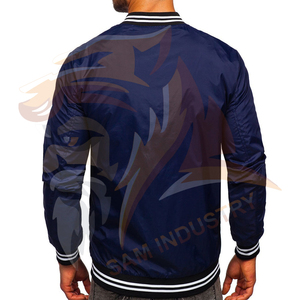 Men Winter <b>Light</b> <b>Weight</b> Polyester Vintage Windproof Waterproof Bomber <b>Jacket</b> Zipper Closure Bomber Winter <b>Jacket</b> - Product Image 3