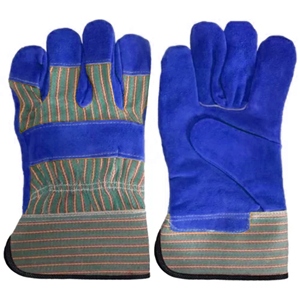 Guantes de trabajo de seguridad canadienses de cuero de vaca partido, suaves, cómodos y duraderos, con puño engomado y medio forro. - Product Image 6