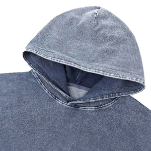 Sweat-shirts à capuche oversize pour hommes, style baggy, vintage, pour couples, effet délavé, streetwear - Product Image 3