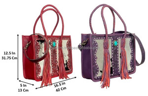 Sac fourre-tout de luxe en cuir véritable fait main de haute qualité pour femme, grande capacité, sacs de marque en cuir de vachette, sac à bandoulière avec franges - Product Image 2