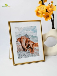 Luxury Interior Craft Metal Glass Photo <b>Frame</b> Decorative <b>Picture</b> Display Home Decor - Product Image 6