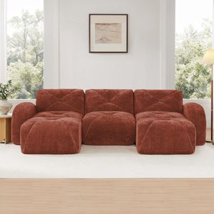Colchón de Alta Densidad 32D en Forma de U, Diseño Sin Estructura con Mechones, Base Antideslizante, No Requiere Montaje, Combinación Libre - Alta Densidad 32D - Product Image 3