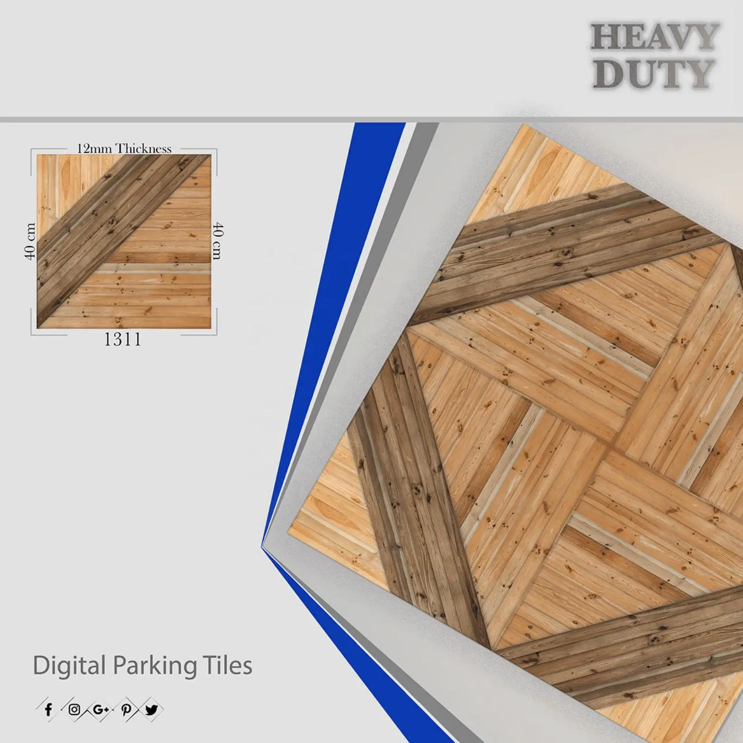 Suelo Digital de porcelana para exteriores, azulejos de diseño de azulejo de cerámica de alta resistencia para garaje, 40x40cm, 16x16, 400x400mm